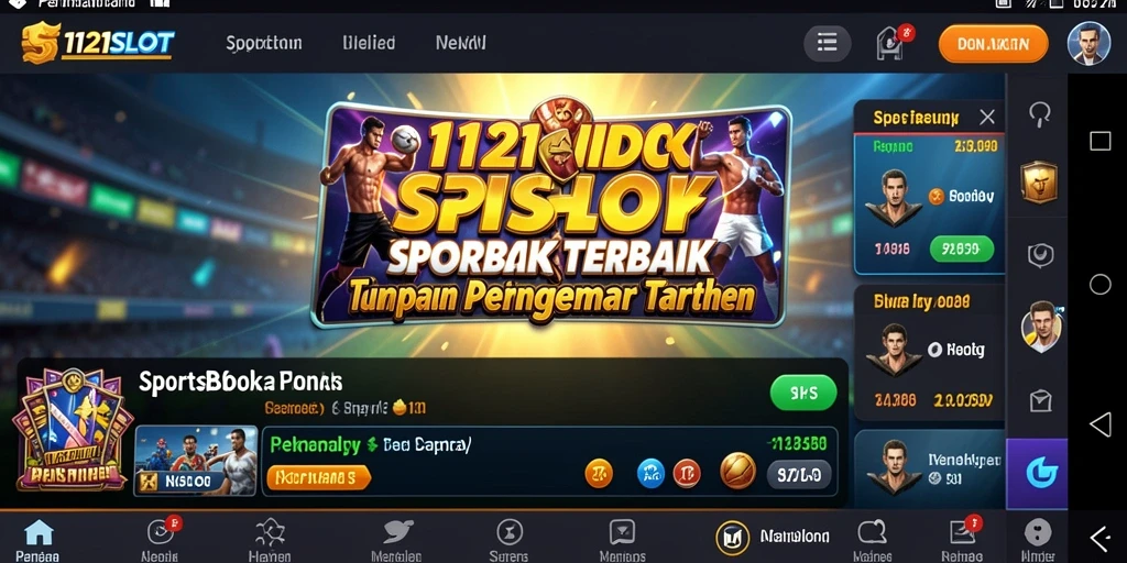 Tampilan screenshot gameplay Sportsbook yang menarik dari 1121SLOT.