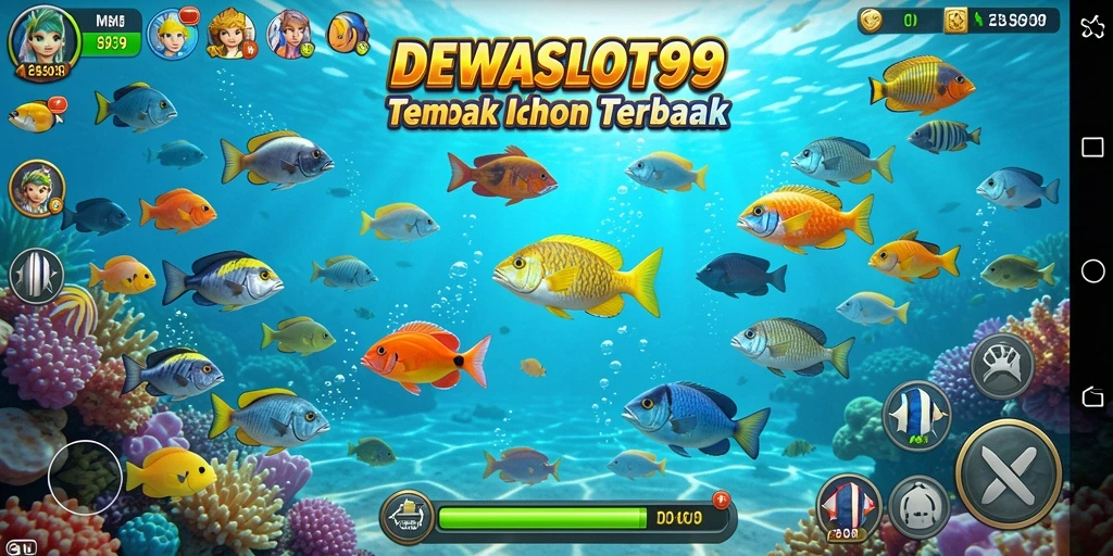 Tampilan menarik dari gameplay Tembak Ikan di DEWASLOT99.