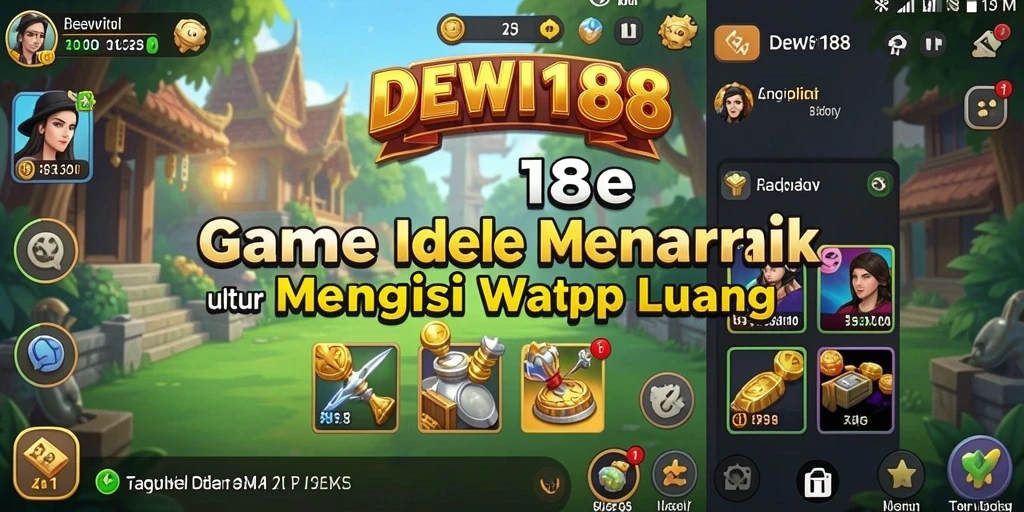 Tangkapan layar DEWI188 menampilkan gameplay Idle yang menarik dan interaktif.