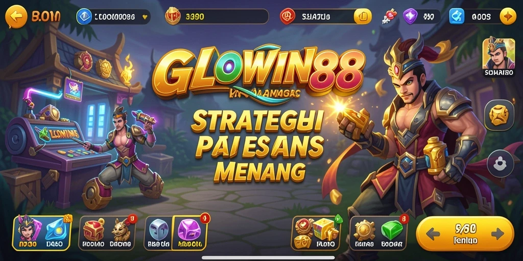 Tampilan gameplay menarik dari GLOWIN88 yang menantang.