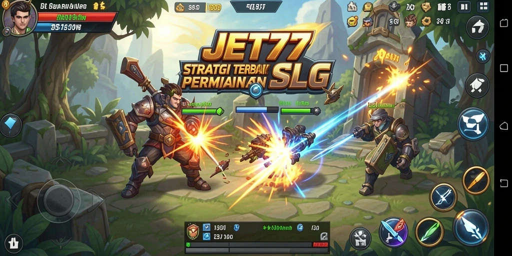 Tampilkan aksi seru dari gameplay SLG JET77.