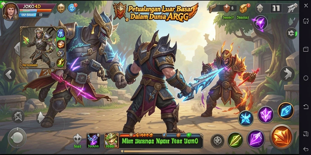 Tampilan dinamis dari gameplay seru di JOKO4D.