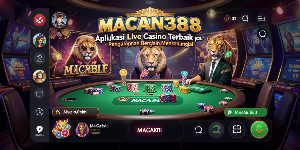 Tampilan gameplay Live Casino yang seru dan interaktif di MACAN388.