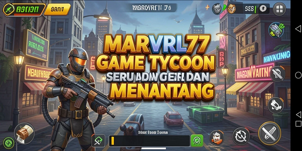 Tampilan gameplay MARVRL77 yang menarik dengan fitur-fitur Tycoon.