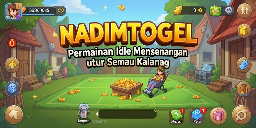 Gameplay NADIMTOGEL menampilkan karakter yang berkembang dengan baik.