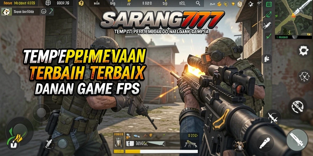 Screenshot gameplay SARANG777 menampilkan aksi seru dalam pertempuran FPS.