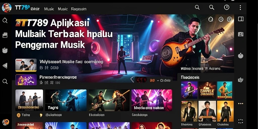 Tampilan gameplay TT789 dengan berbagai fitur musik menarik.