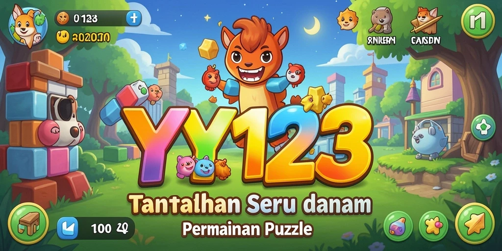 Tampilan gameplay YY123 yang menarik dan penuh warna.